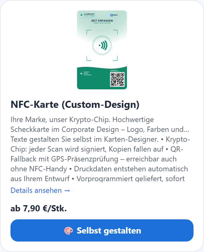 Ein Produkt mit Variante, Menge und Mengenrabatt.